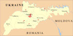 Raions of Chernivtsi Oblast (named map)